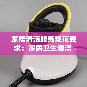 家居清洁服务规范要求：家居卫生清洁 