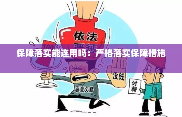 保障落实能连用吗：严格落实保障措施 