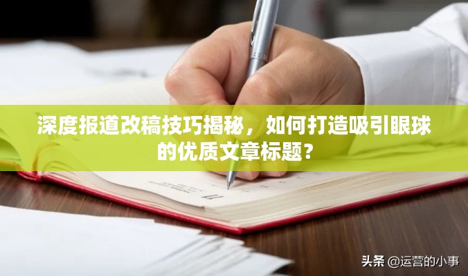 深度报道改稿技巧揭秘，如何打造吸引眼球的优质文章标题？