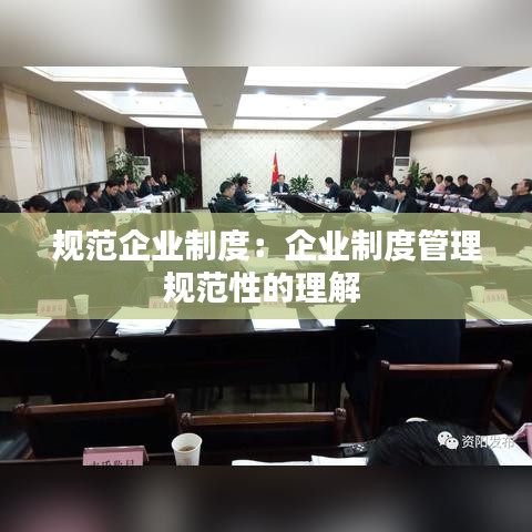 规范企业制度：企业制度管理规范性的理解 