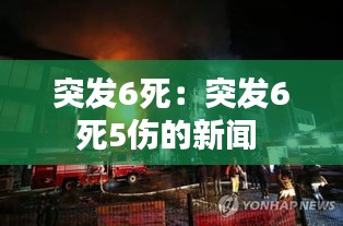 突发6死：突发6死5伤的新闻 