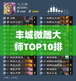 丰城微雕大师TOP10排行榜，精雕细琢谁与争锋？
