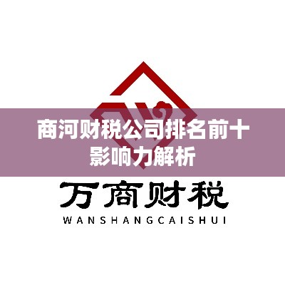 商河财税公司排名前十影响力解析