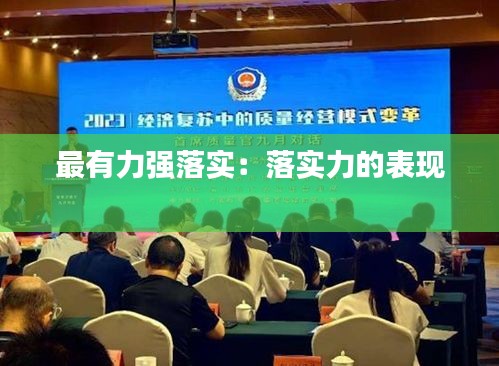 最有力强落实：落实力的表现 