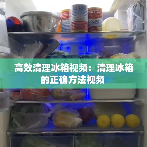 高效清理冰箱视频：清理冰箱的正确方法视频 