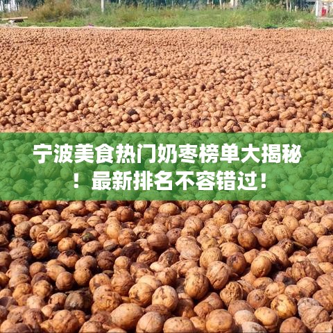 宁波美食热门奶枣榜单大揭秘！最新排名不容错过！