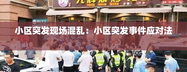 小区突发现场混乱：小区突发事件应对法 