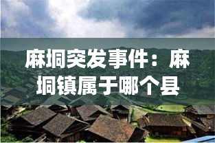 麻垌突发事件：麻垌镇属于哪个县 