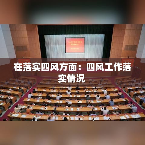 在落实四风方面：四风工作落实情况 