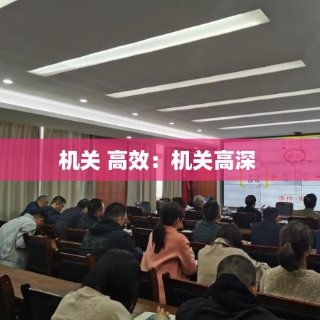 机关 高效：机关高深 