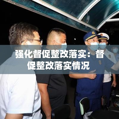 强化督促整改落实：督促整改落实情况 