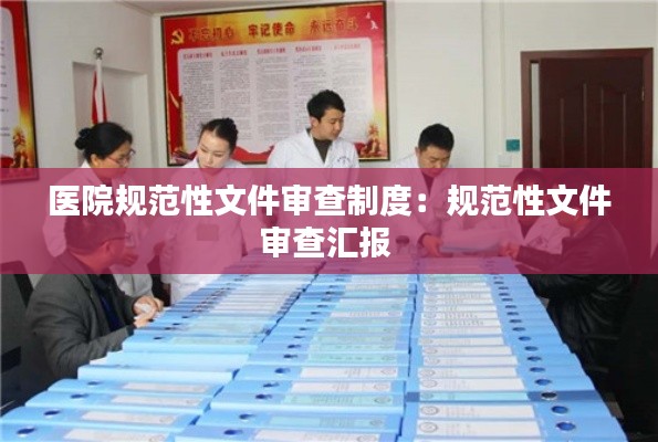 医院规范性文件审查制度：规范性文件审查汇报 