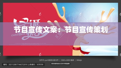 节目宣传文案：节目宣传策划 