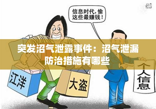 突发沼气泄露事件：沼气泄漏防治措施有哪些 