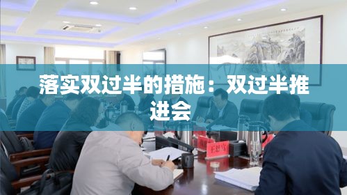 落实双过半的措施：双过半推进会 