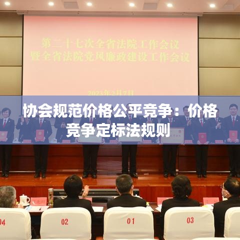 协会规范价格公平竞争：价格竞争定标法规则 