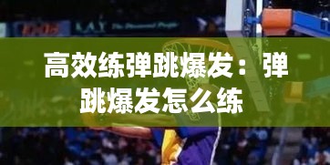 高效练弹跳爆发：弹跳爆发怎么练 