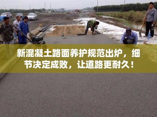 新混凝土路面养护规范出炉，细节决定成败，让道路更耐久！