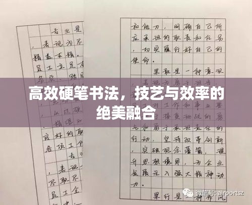 高效硬笔书法，技艺与效率的绝美融合