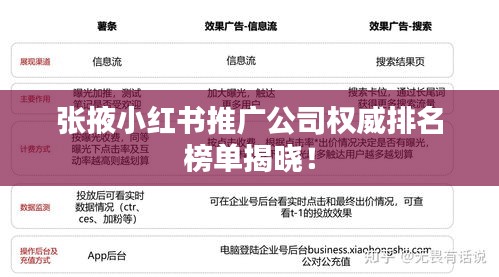 张掖小红书推广公司权威排名榜单揭晓！