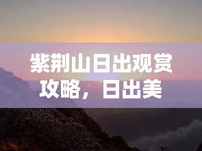 紫荆山日出观赏攻略，日出美景尽收眼底