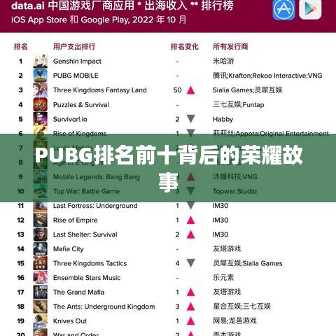 PUBG排名前十背后的荣耀故事