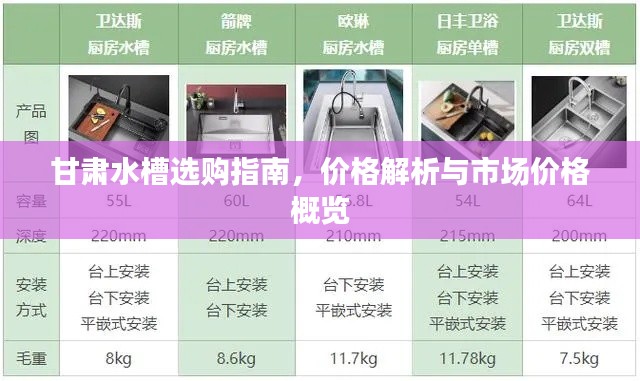 甘肃水槽选购指南，价格解析与市场价格概览
