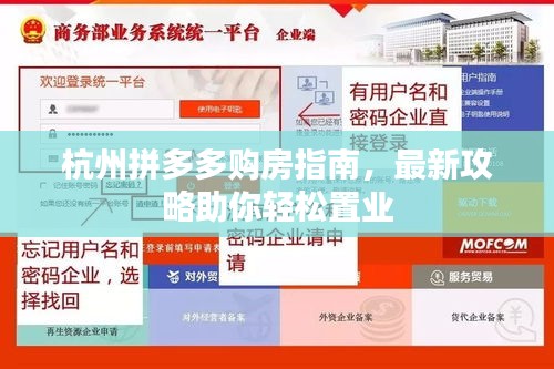 杭州拼多多购房指南，最新攻略助你轻松置业
