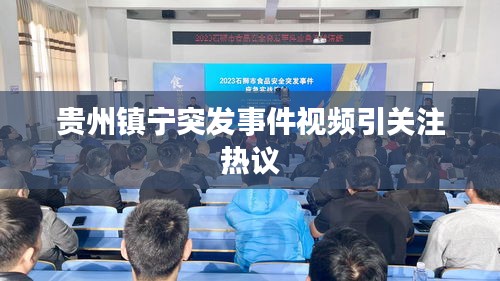 贵州镇宁突发事件视频引关注热议