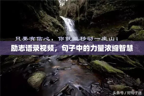 励志语录视频，句子中的力量浓缩智慧