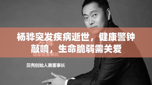 杨骅突发疾病逝世，健康警钟敲响，生命脆弱需关爱