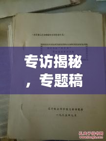 专访揭秘，专题稿件背后的故事与启示