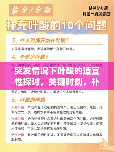 突发情况下叶酸的适宜性探讨，关键时刻，补充叶酸是否有效？