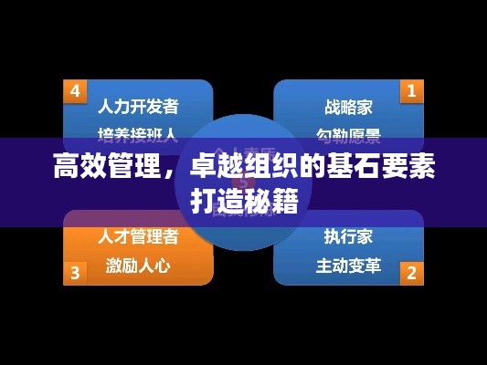 高效管理，卓越组织的基石要素打造秘籍