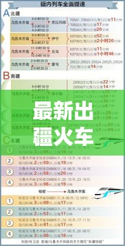 最新出疆火车动态，今日消息表全面更新