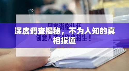 深度调查揭秘，不为人知的真相报道