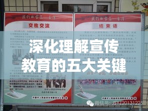 深化理解宣传教育的五大关键方面，从入门到精通！