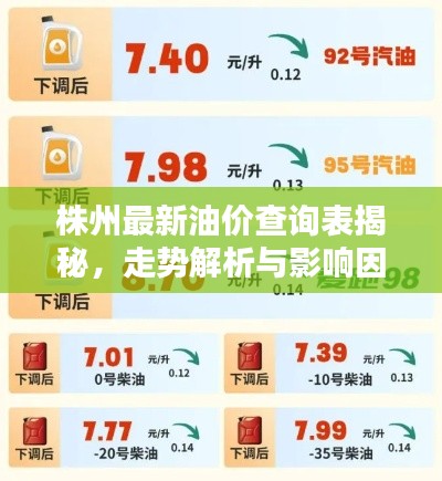 株州最新油价查询表揭秘，走势解析与影响因素全解析