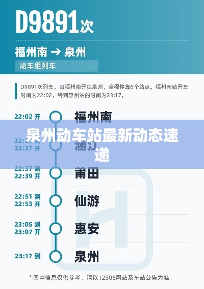 泉州动车站最新动态速递