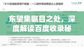 东望集瞩目之处，深度解读百度收录秘籍