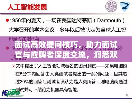 面试高效提问技巧，助力面试官与应聘者深度交流，洞悉双方匹配度！