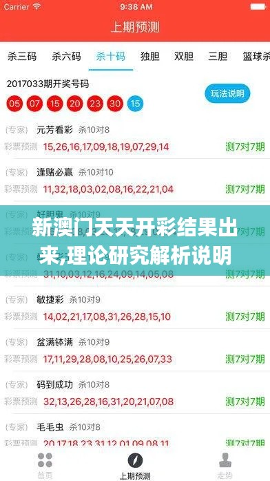新澳门天天开彩结果出来,理论研究解析说明_战斗版83.369-6