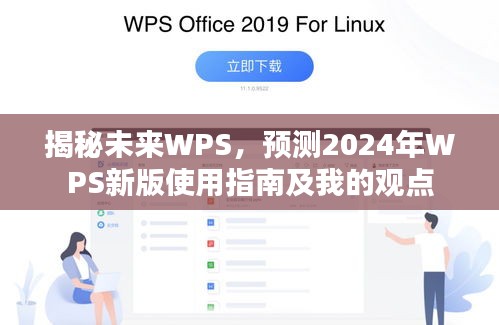 揭秘未来WPS 2024新版，使用指南与个人观点展望