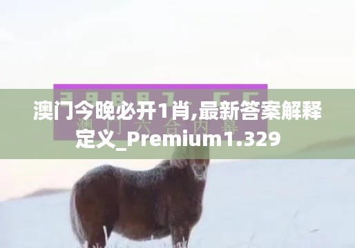 澳门今晚必开1肖,最新答案解释定义_Premium1.329