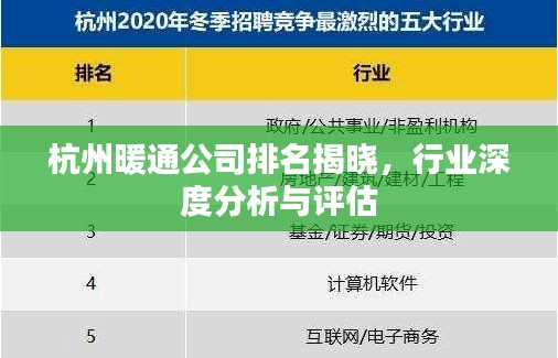 杭州暖通公司排名揭晓，行业深度分析与评估