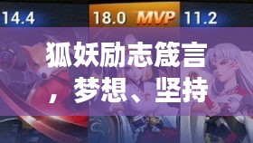 狐妖励志箴言，梦想、坚持与智慧的璀璨力量